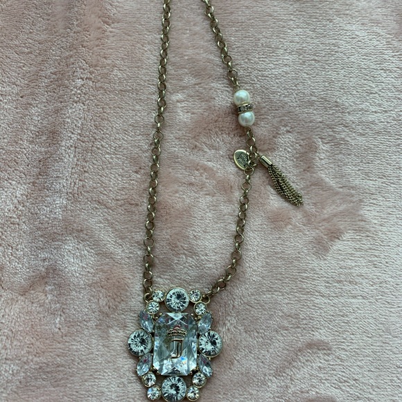 Juicy Couture Jewelry - Juicy Couture long rhinestone necklace